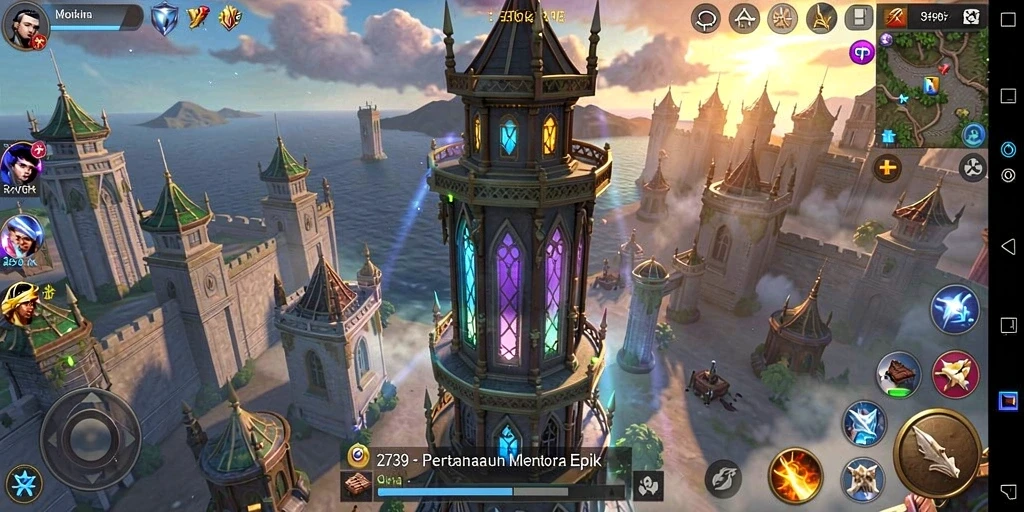 Gameplay seru di 2739 Tower Defense.