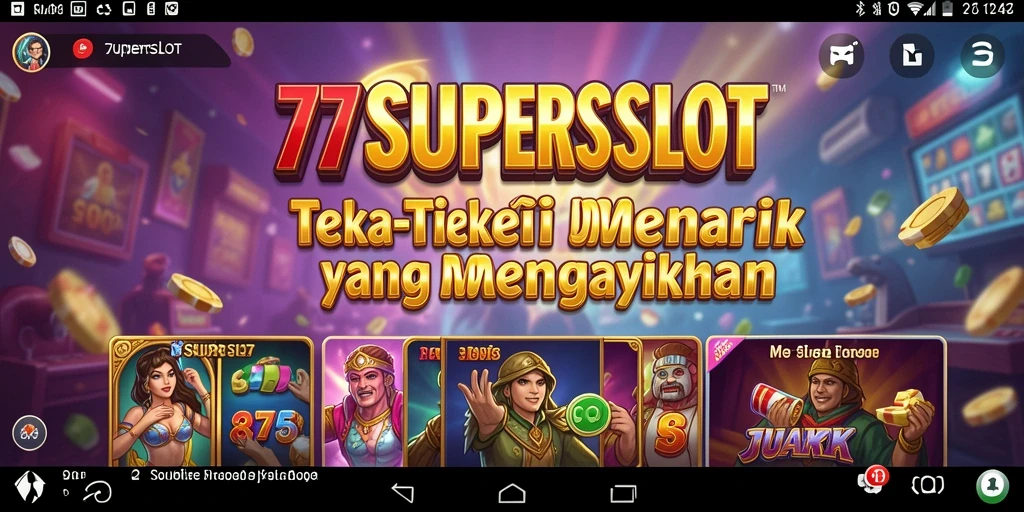 Tampilan gameplay seru dari 77SUPERSLOT dengan berbagai tantangan puzzle.