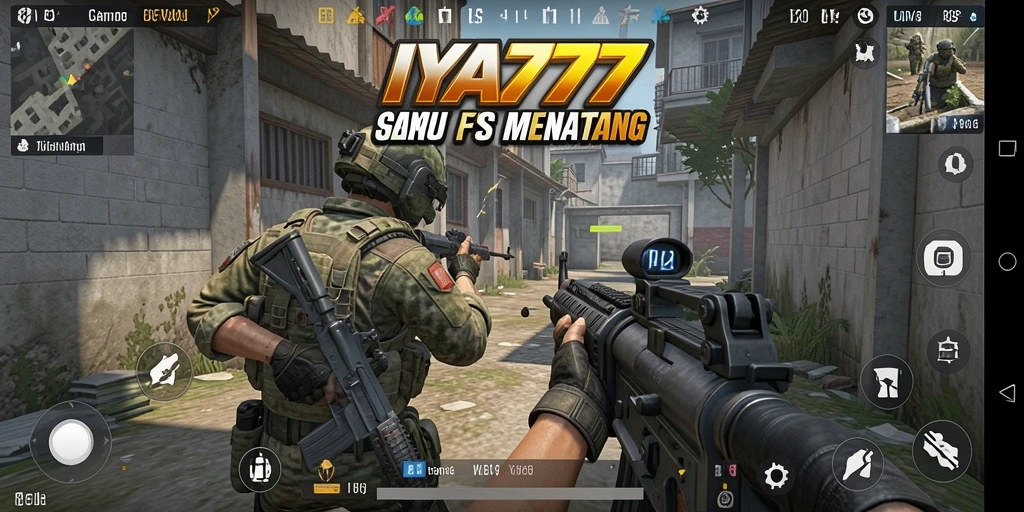Screenshot utama menunjukkan aksi mendebarkan dalam IYA777.