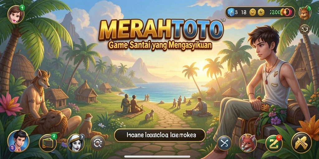 Tampilan gameplay MERAHTOTO yang menyenangkan dan penuh warna.