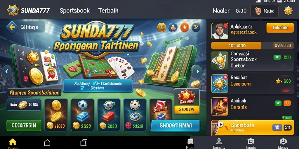 Tampilan menarik dari gameplay taruhan di SUNDA777.